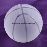 100mm Crystal Clear Glass Basketball for Souvenir Ball