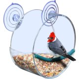 High Quality Elegant Clear and Transparent Acrylic Round Bird Feeder