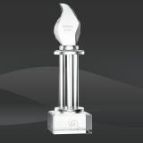 Tall Standing Flame Crystal Award (MP-OPT9523)