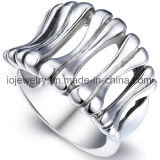Stainless Steel Ring Wedding Band Silver Color Hollow Ring