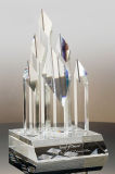 Champion Five Star Diamond Crystal Award Trophy
