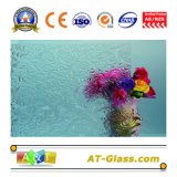 3-8mm Clear Floral Patterned Glass Used for Window, Furniture, etc