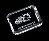 Beveled Crystal Rectangle Paperweight