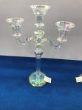 Iridescence Color Glass Candle Holder with Three Poster