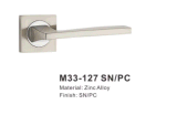Zinc Alloy Door Handle Lock (M33-127 SN/PC)