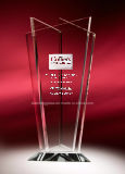 Customized Design Crystal Glass Pyramid Trophy Award