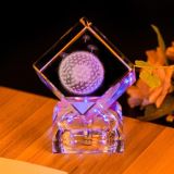 3D Laser Crystal Cube Glass Craft for Birthday Wedding Gifts (ks25218)