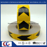 Black and Yellow Arrow PVC Reflective Tape with Crystal Lattice