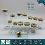 Clear Glass Injection Bottle with Aluminum-Plastic Cover