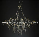 European Style Crystal Penthouse Flats Decoration LED Tree Chandeliers