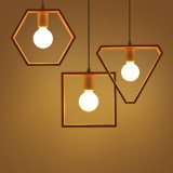 Contemporary Restaurant Decorative Wooden Pendant Lamp