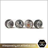 Round Custom Metal Logo Beads Mjcc034