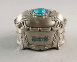 Metal Jewelry Storage Box with Acrylic