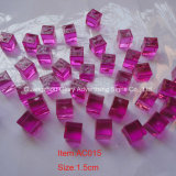 Wholesale Colored Acrylic Ice Cubes, Ruby Red