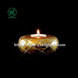 Single Color Glass Candle Cup (9.5*9.5*3)