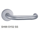 Stainless Steel Hollow Tube Lever Door Handle (SH99SY02 SS)