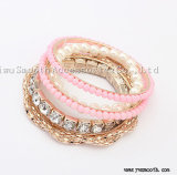 Fashion Multilayer Crystal Beads Tassel Bracelets Bangles Jewelry Accessories
