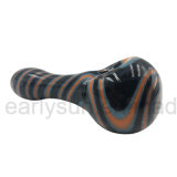 Glass Spoon Hand Pipe with Bubbled Tubing (ES-HP-483)