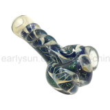Fritted Ring Spoon for Daily Smoke with Opal Accent (ES-HP-302)