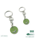 Shopping Cart Trolley Coin Keychain for Euro