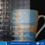 3-6mm Clear Tempered Hishicross Figured/Patterned Glass/Decorative Glass with Ce&ISO9001
