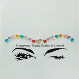 Best Selling Skin Safe Party Body Stickers Acrylic Rhinestone Simple Face Stickers (E49)