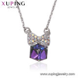 Necklace-00546 Xuping Whoesale Cube Crystals From Swarovski Magnetic Necklace Jewelry