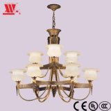 Chandelier Lighting with Marble Shade Wh-87016