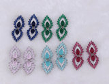 Wholesale Brazilian Colorful Crystal Stud Earring Custom Designs