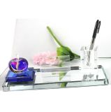 Optical Glass Crystal Brush Pot Cheap Crystal Pen Holder