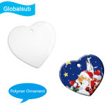 Sublimation Blank Ceramic Ornament with Customized Printing