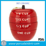 Red Apple Shape Fruit Fancy Novelty Measuring Cups