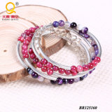 Hot Sale Large Coil Bracelet Made of Shell Amethyst Crystal (BR125160)