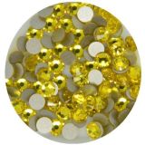 Crystal Rhinestone Wholesale 1440PC Yellow 2.4mm Flat Back