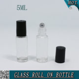 5ml Clear Glass Roll on Perfume Bottle with Stainless Roller Ball