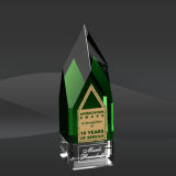 Green Monolith Crystal Award (CD-6730, CD-6731, CD-6732)