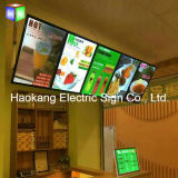 LED Menu Board Advertising Panel with Light Box for Restaurant Fast Foods Beer Sign
