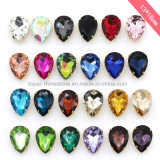 K9 Glass Crystal Sew on Crystal Rhinestones with Claw for Shoes (SW-Drop 13*18mm)