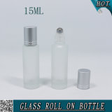 1/2 Oz 15ml Frosted Roll on Glass Bottle for Essential Oil Cosmeics