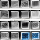 190X190X80mm Double Star Pattern Clear Glass Bricks
