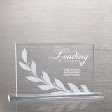 Laurel Etched Glass Award (#70332)