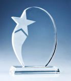 High Quality Glass Star Crystal Award Trophy for Souvenir Gifts