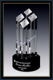 9 Inch Tall Crystal Faceted Tower Award (NU-CW775)
