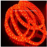 Waterproof (IP65) Red 3 Wire Flat Vertical LED Rope Light CE RoHS
