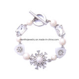 New Fashion Luxurious Elegant Jewelry Pearl Crystal Diamond Charm Bracelet