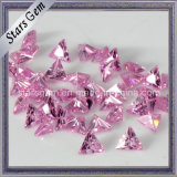 Pink Triangle Shape Synthetic Cubic Zirconia Stone