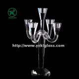 Crystal Candle Holder with Five Posts by SGS