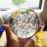 High Quality K9 Crystal Balls with Air Bubble for Christmas Gift