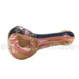 Handcraft Glass Smoking Pipe with Logo for Tobacco (ES-HP-367)