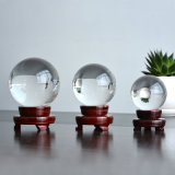 Fengshui Crystal Ball with Wooden Base